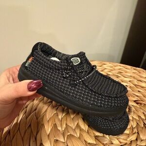 Hey Dude Toddler Black Shoes 6